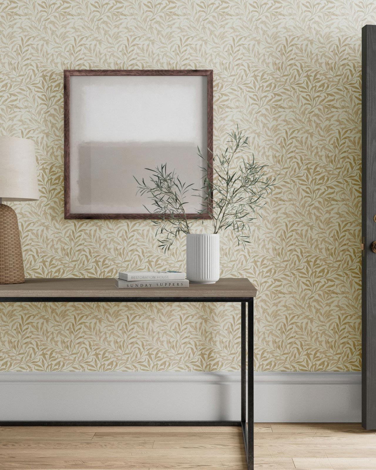 William Morris & Co. Gammaldags tapet - Willow Boughs Linen – Sekelskifte