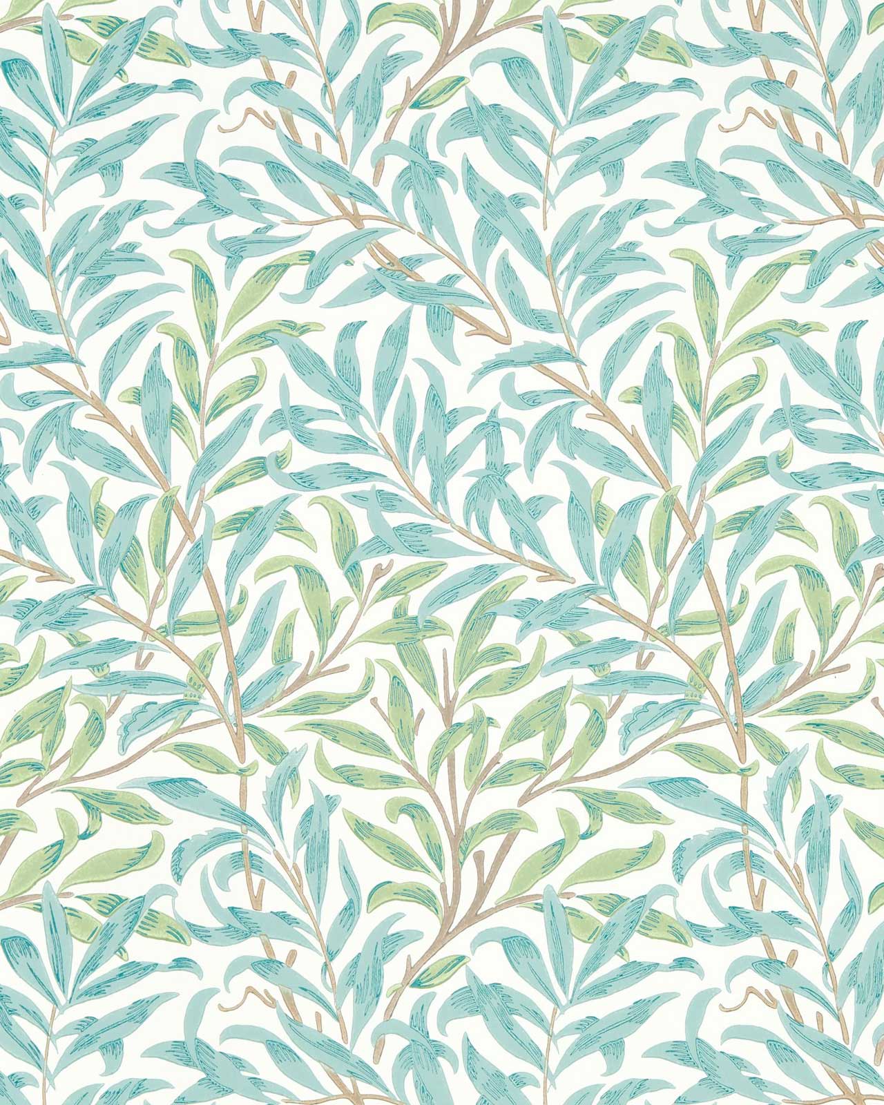 William Morris & Co. Tapete - Willow Boughs Willow/Seaglass image