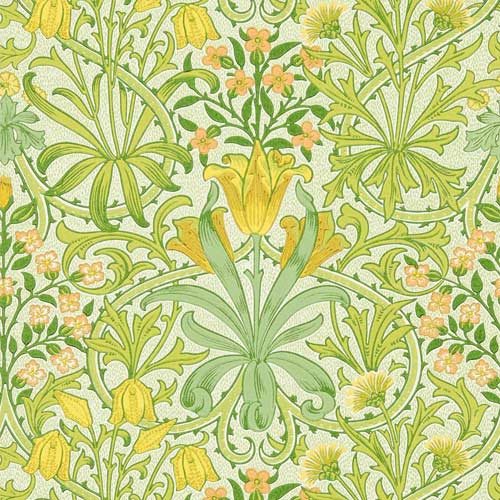 William Morris & Co. Tapet - Woodland Weeds sap green image