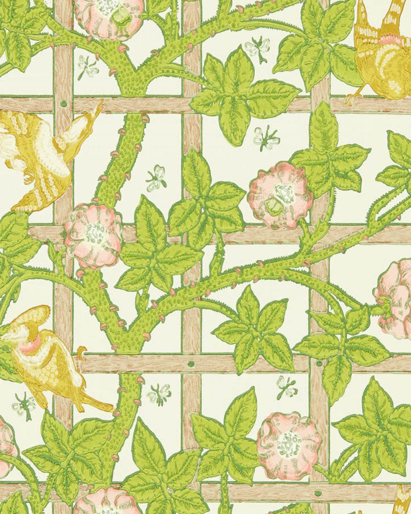 William Morris & Co. Wallpaper - Trellis Summer Yellow