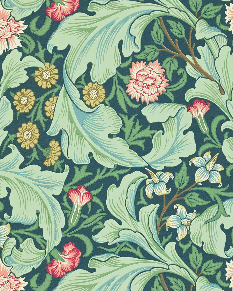 William Morris & Co. Wallpaper - Leicester Woad/Sage