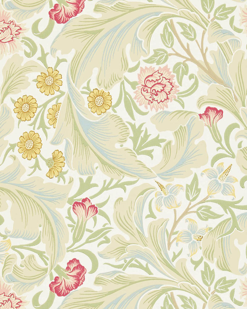 William Morris & Co. Wallpaper - Leicester Marble/Rose