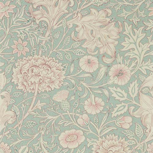 William Morris & Co. Tapet - Double Bough teal rose image