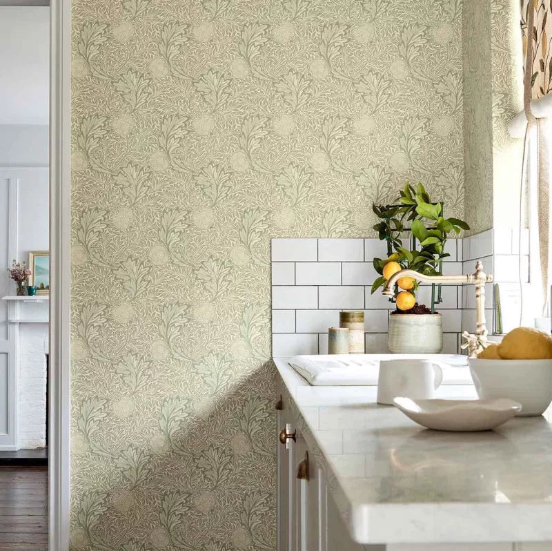 William Morris & Co. Wallpaper - Apple chalk ivory image