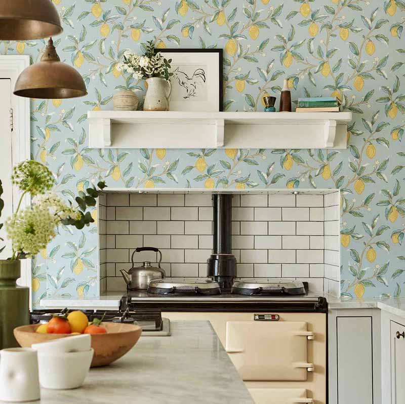 William Morris & Co. Tapet - Lemontree sage image
