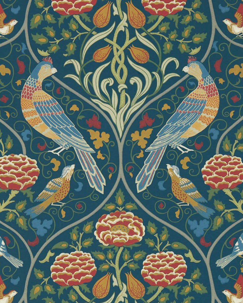 William Morris & Co. Wallpaper - Seasons by May indigo