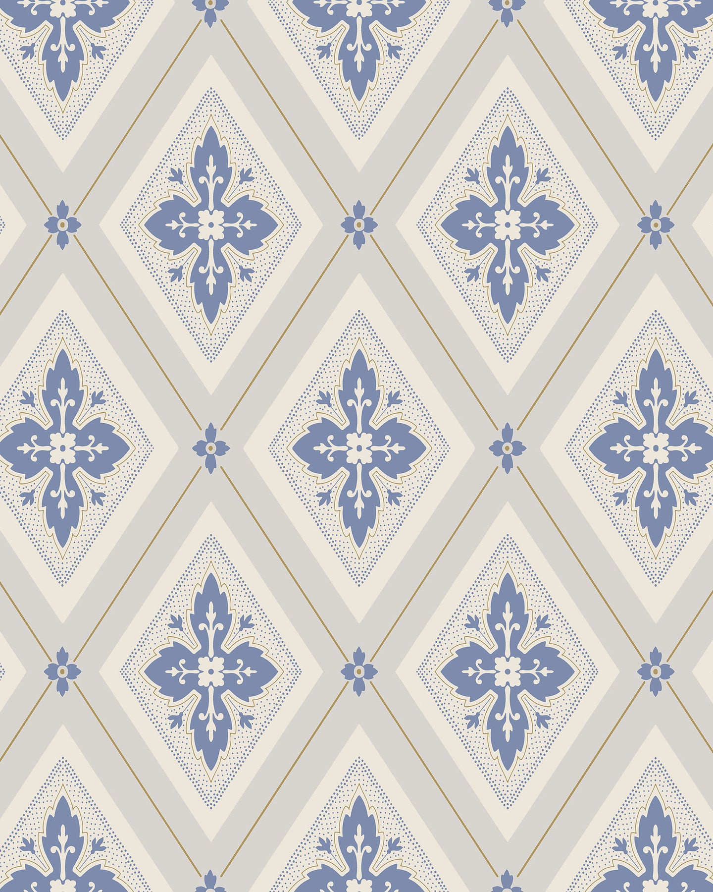 Duro Tapet - Astrid - Beige/Blue