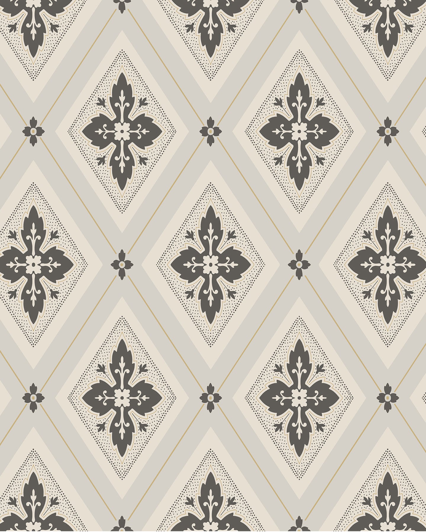 Duro Tapet - Astrid - Beige/Black