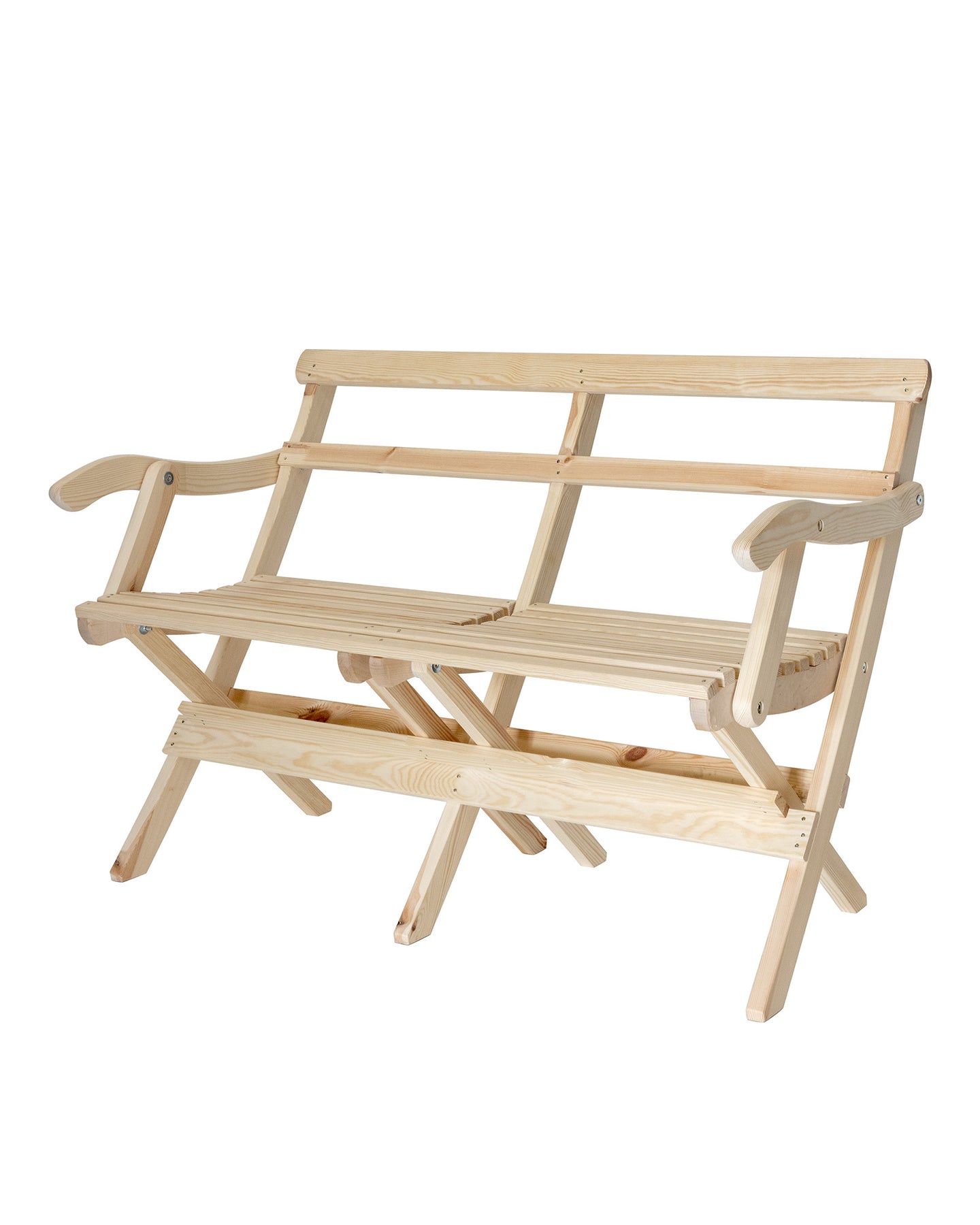 Garden Bench/Armrest Bench Äppelviken - Untreated Pine