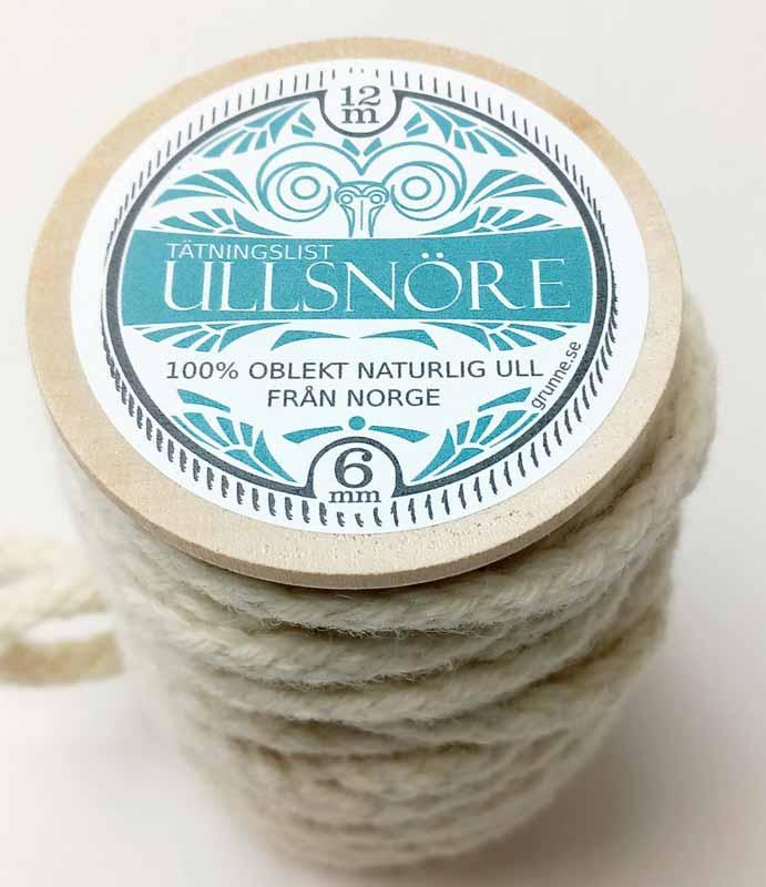 Wool seal - 6 mm (0.24 in.) wool string white image