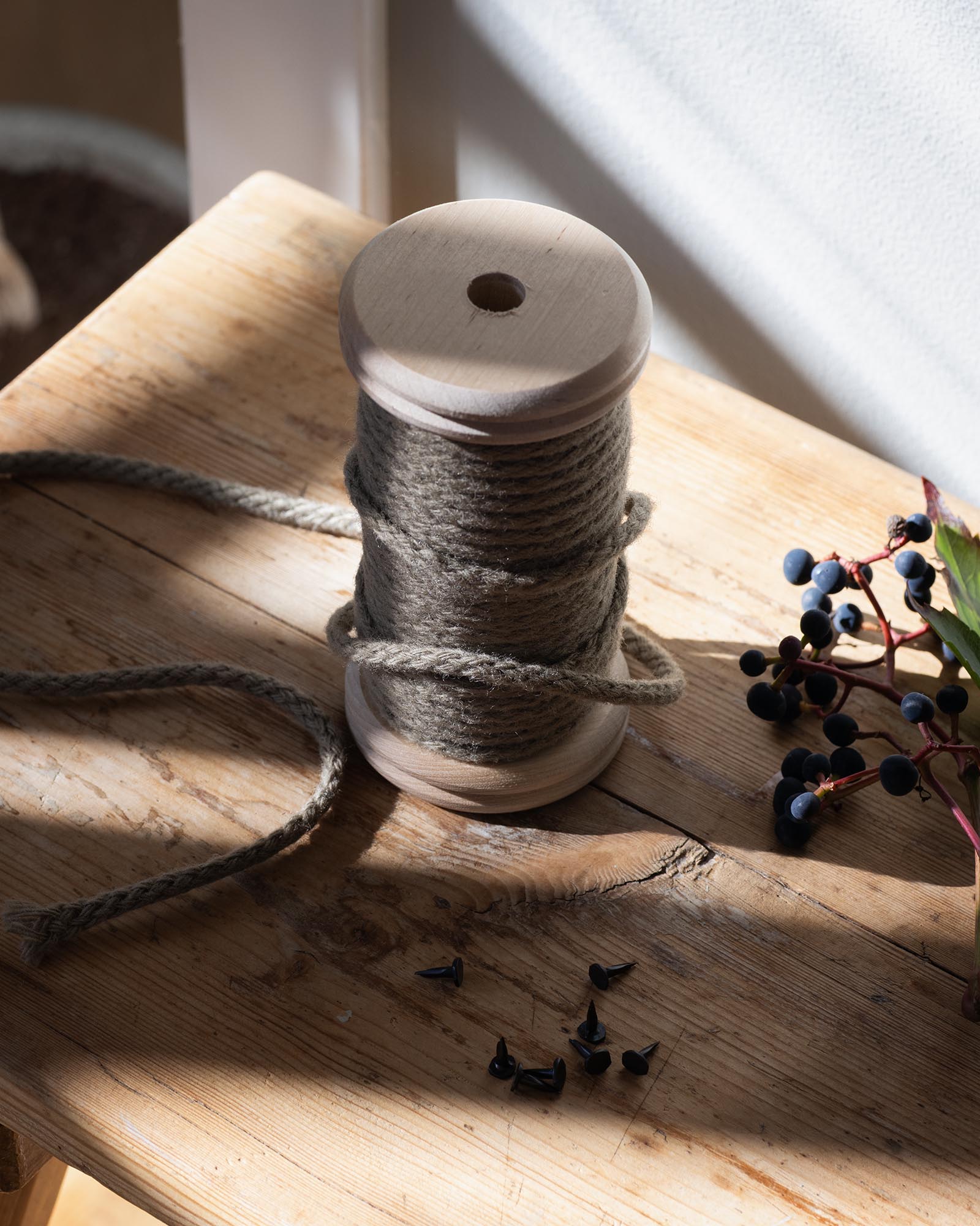Bande d'étanchéité en laine - Cordon en laine 5 mm, 25 m image