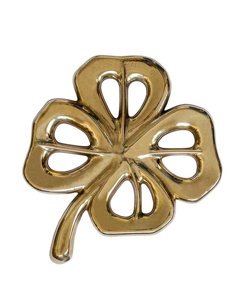 Brass Trivet - Four-Leaf Clover