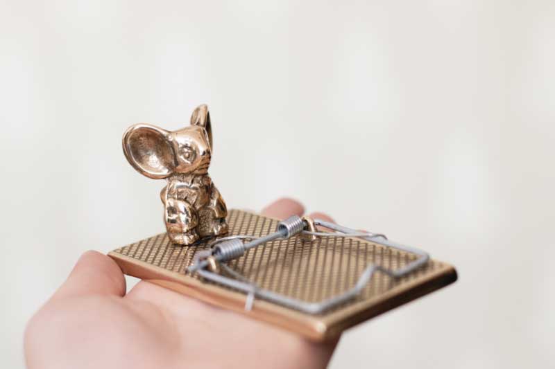Paper fastener - Mousetrap brass image