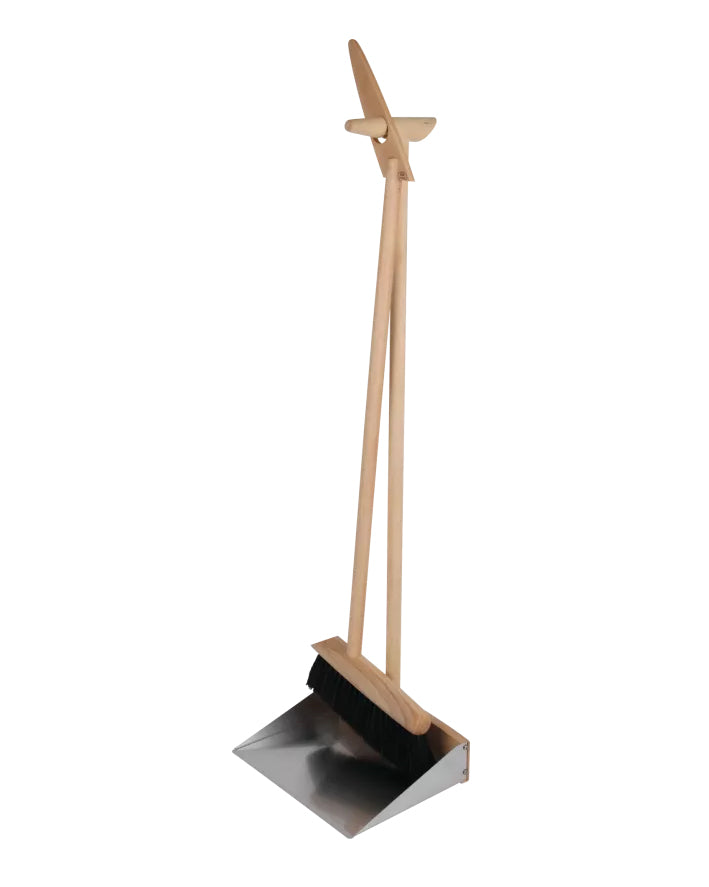 Floor-Standing Cleaning Set - Broom & Dustpan image