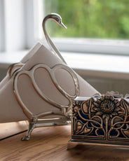 Toast rack & napkin holder silver - Swan thumbnail image