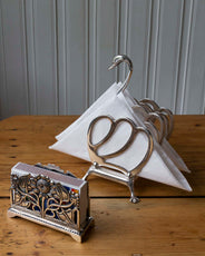 Toast rack & napkin holder silver - Swan thumbnail image