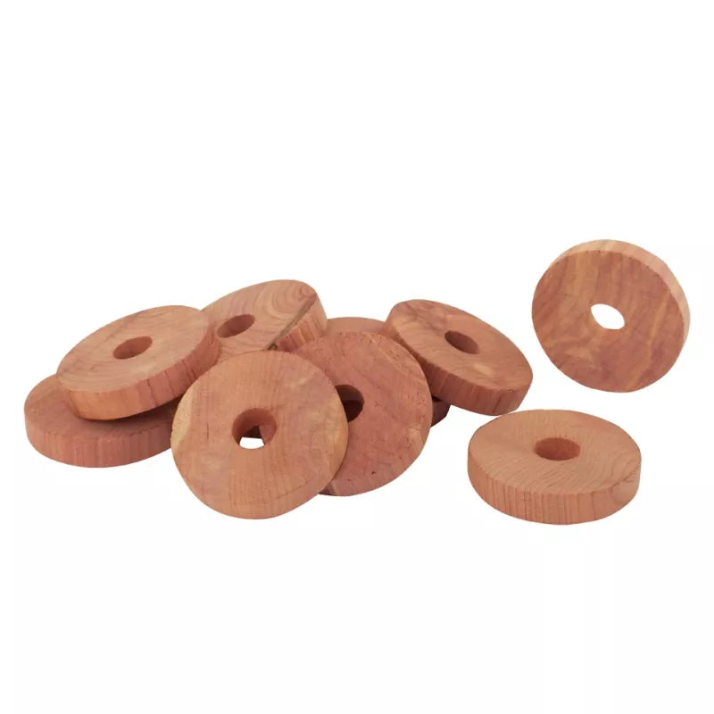 Cedar Wood Rings - 10 pcs