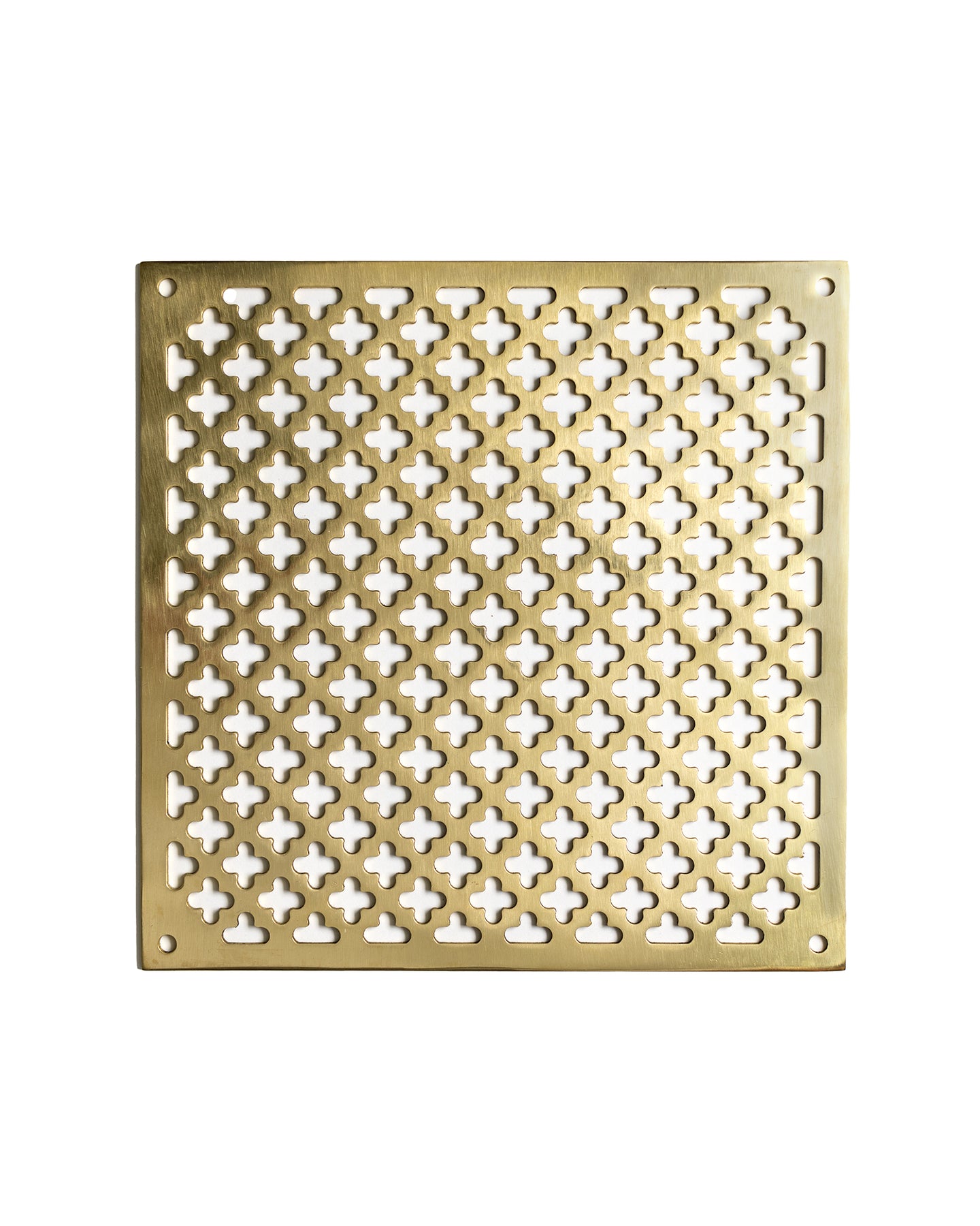 Clover Vent Grille - Brass 155 x 155