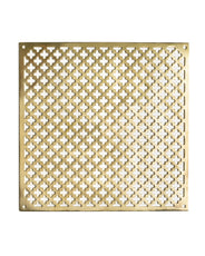 Kleeblatt Lüftungsgitter - Messing 200 x 200 thumbnail image