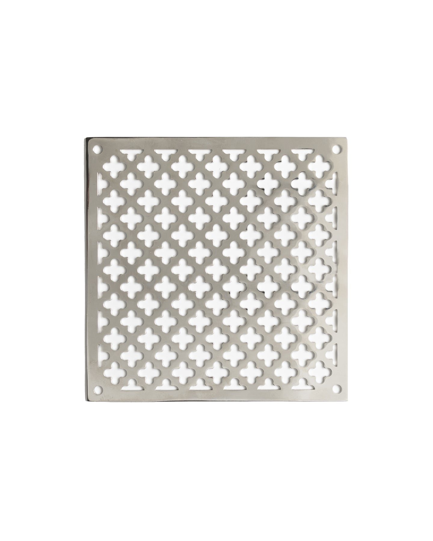 Clover Vent Grille - Nickel 120 x 120