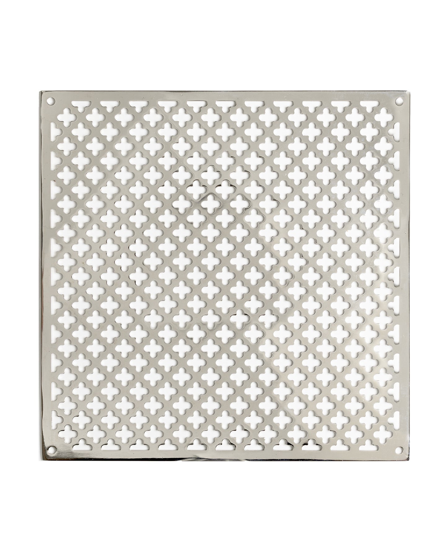 Clover Vent Grille - Nickel 200 x 200