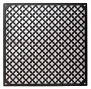 Ventilgaller klöverplåt - Behandlat järn 200 x 200 thumbnail image