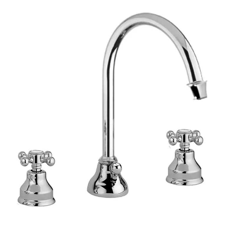 Washbasin Mixer - Lady 3-hole High Swivel Spout Chrome