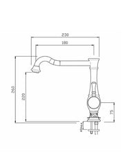 Bathroom Faucet - York, lacquered brass  thumbnail image