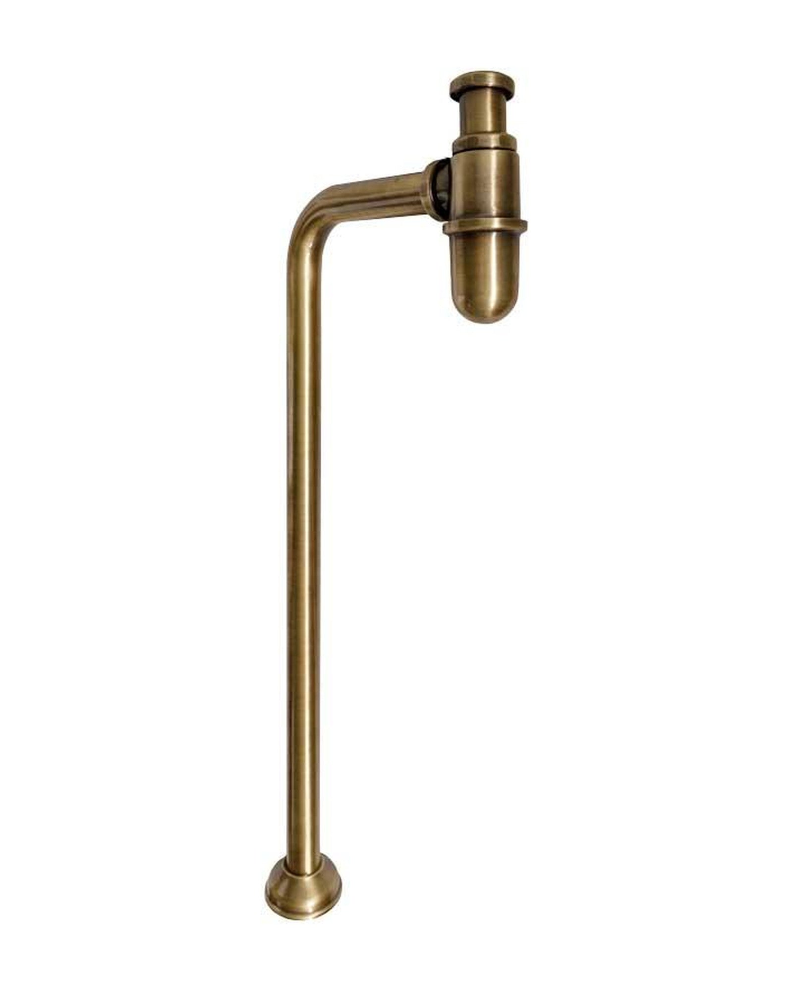 Vannlås for gulvtilkobling - L-rør bronse image