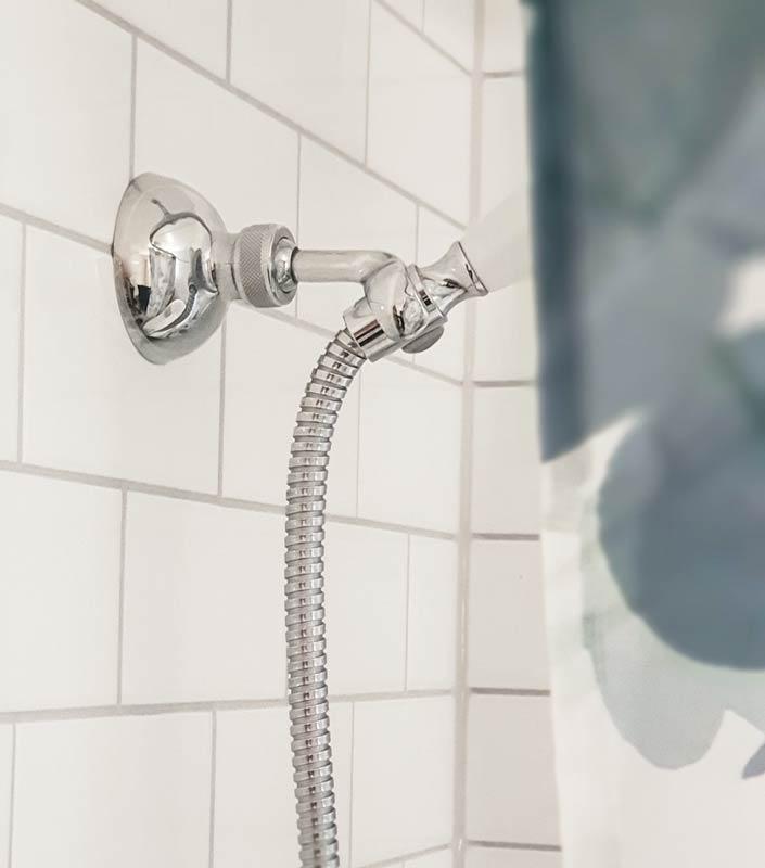 Shower handset holder for wall installation image