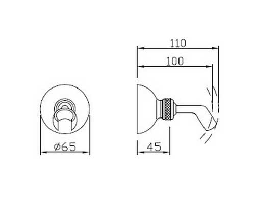 Shower handset holder for wall installation image