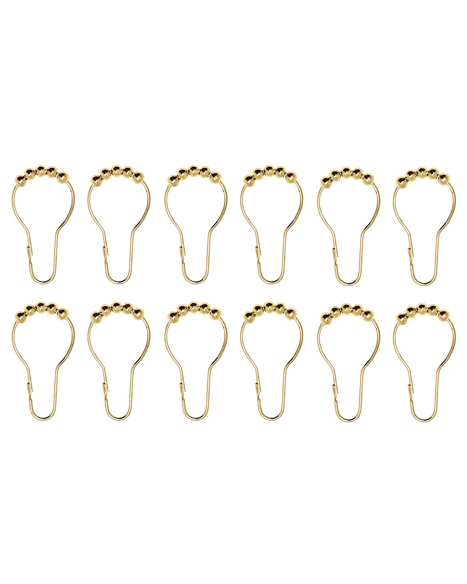 Shower Curtain Rings - 12pcs Brass image