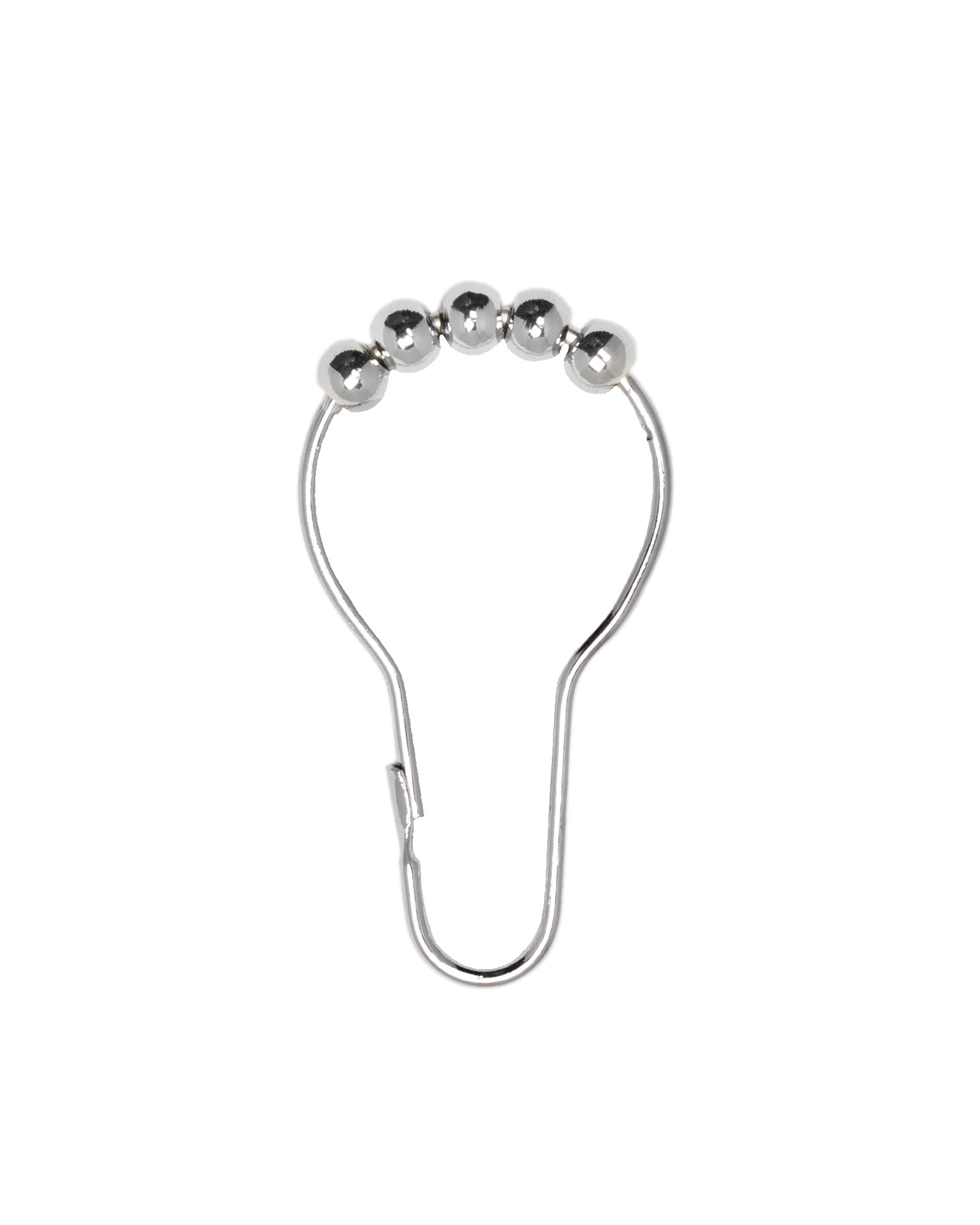 Shower Curtain Rings - 12pcs Chrome image