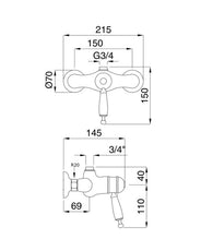 Duschblandare - Oxford med termostat thumbnail image