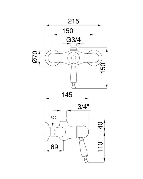 Duschblandare - Oxford med termostat image