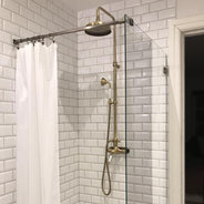 Shower mixer - Oxford with thermostat, bronze thumbnail image