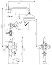 Duschset - Victorian, karpip, taksil & termostat thumbnail image