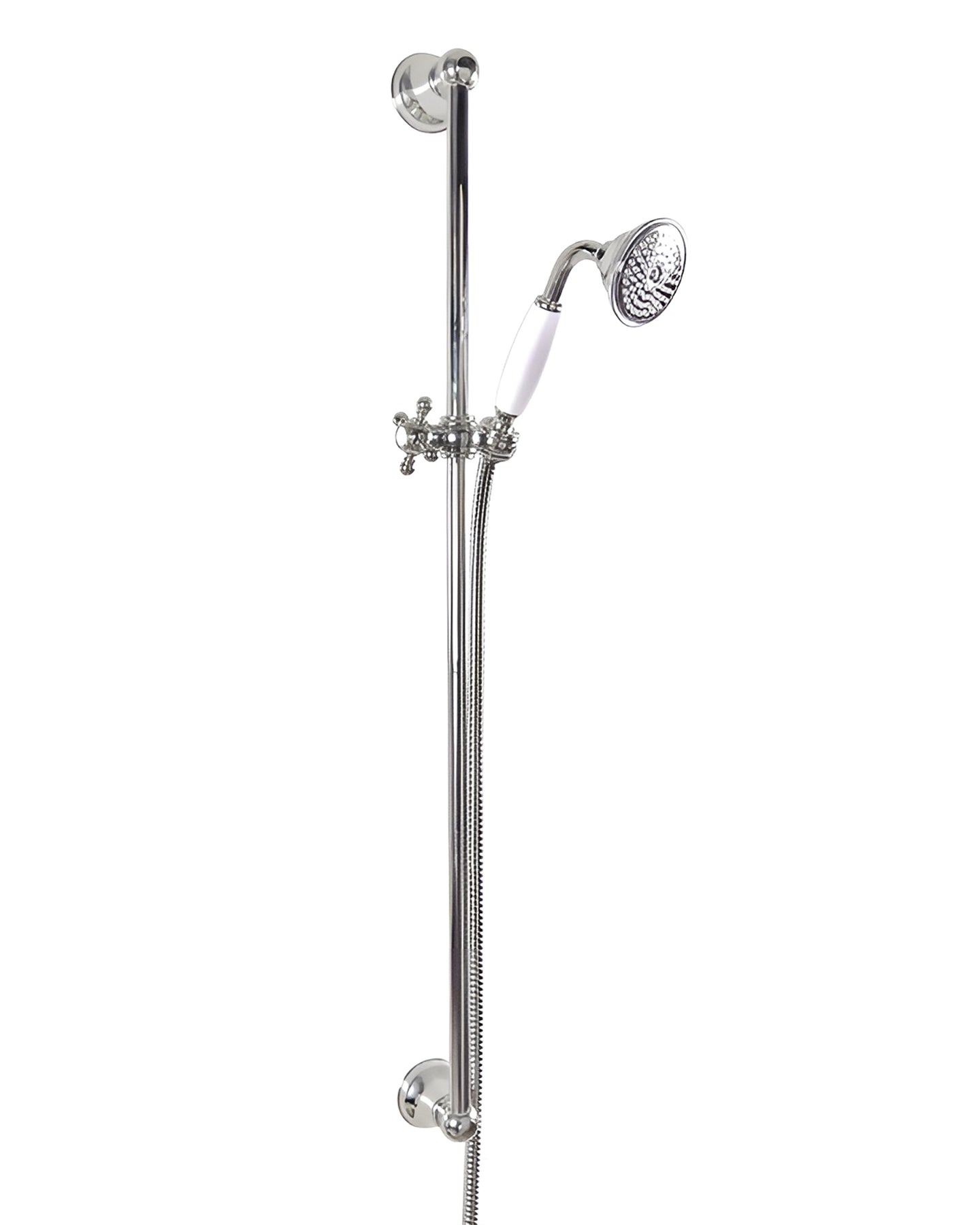 Shower Rail - Colonial 90 cm with handset and hose