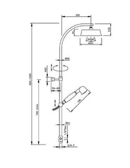 Shower Kit - Torquay without shower valve chrome thumbnail image