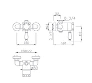 Duschblandare - Kensington termostat brons thumbnail image