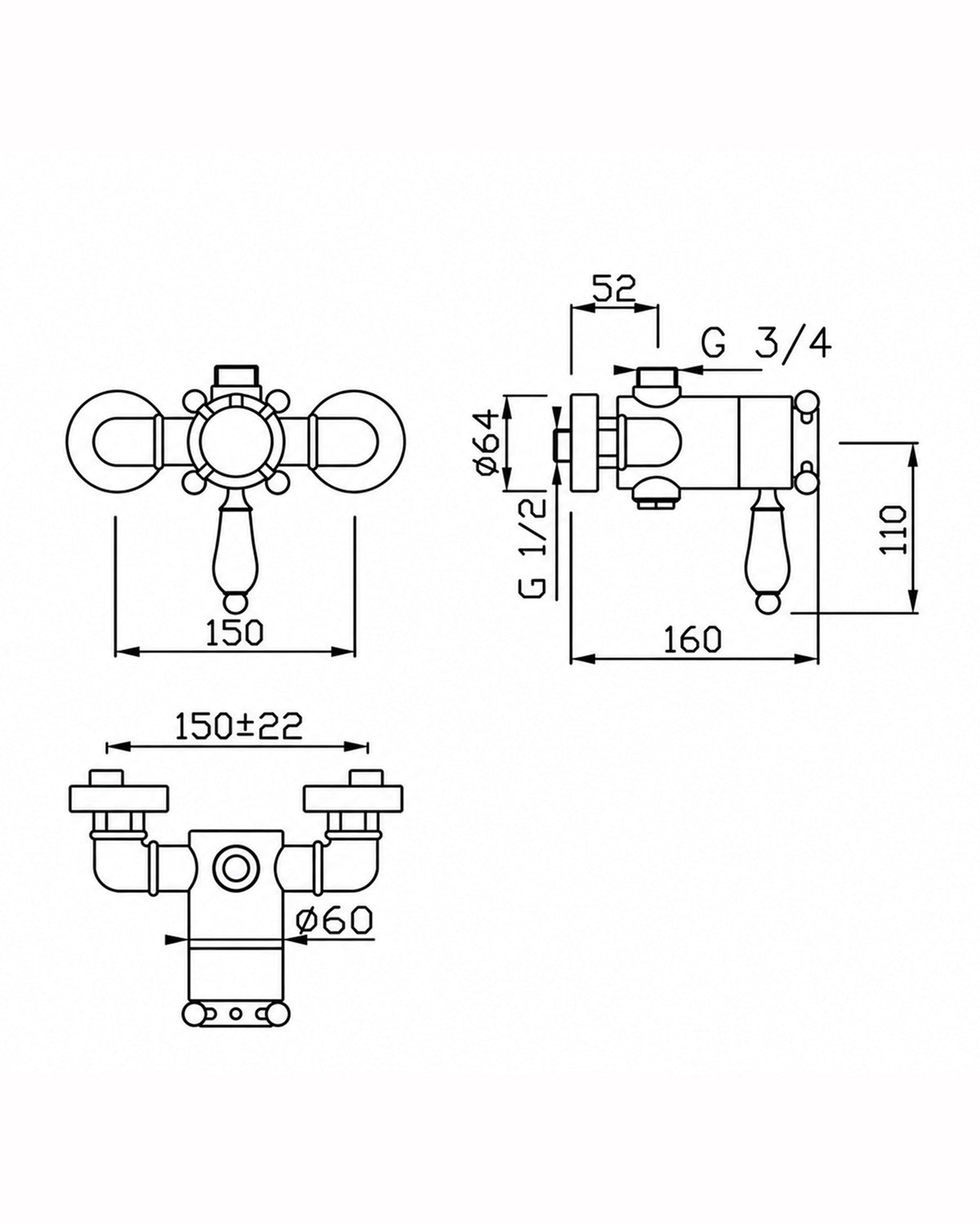 Duschblandare - Kensington termostat krom image