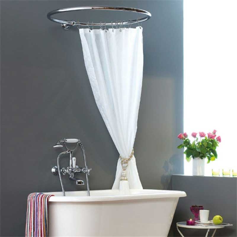 Shower curtain holder - Round 70 cm chrome image