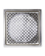 Golvbrunnssil - Klöverplåt krom thumbnail image