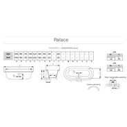 Badkar - Palace med tassar, 154 cm thumbnail image
