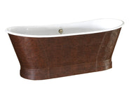 Gusseisen Badewanne - Epoque 170 cm Lederbezogen thumbnail image