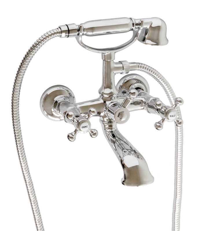 Bathtub mixer kit - Kensington chrome