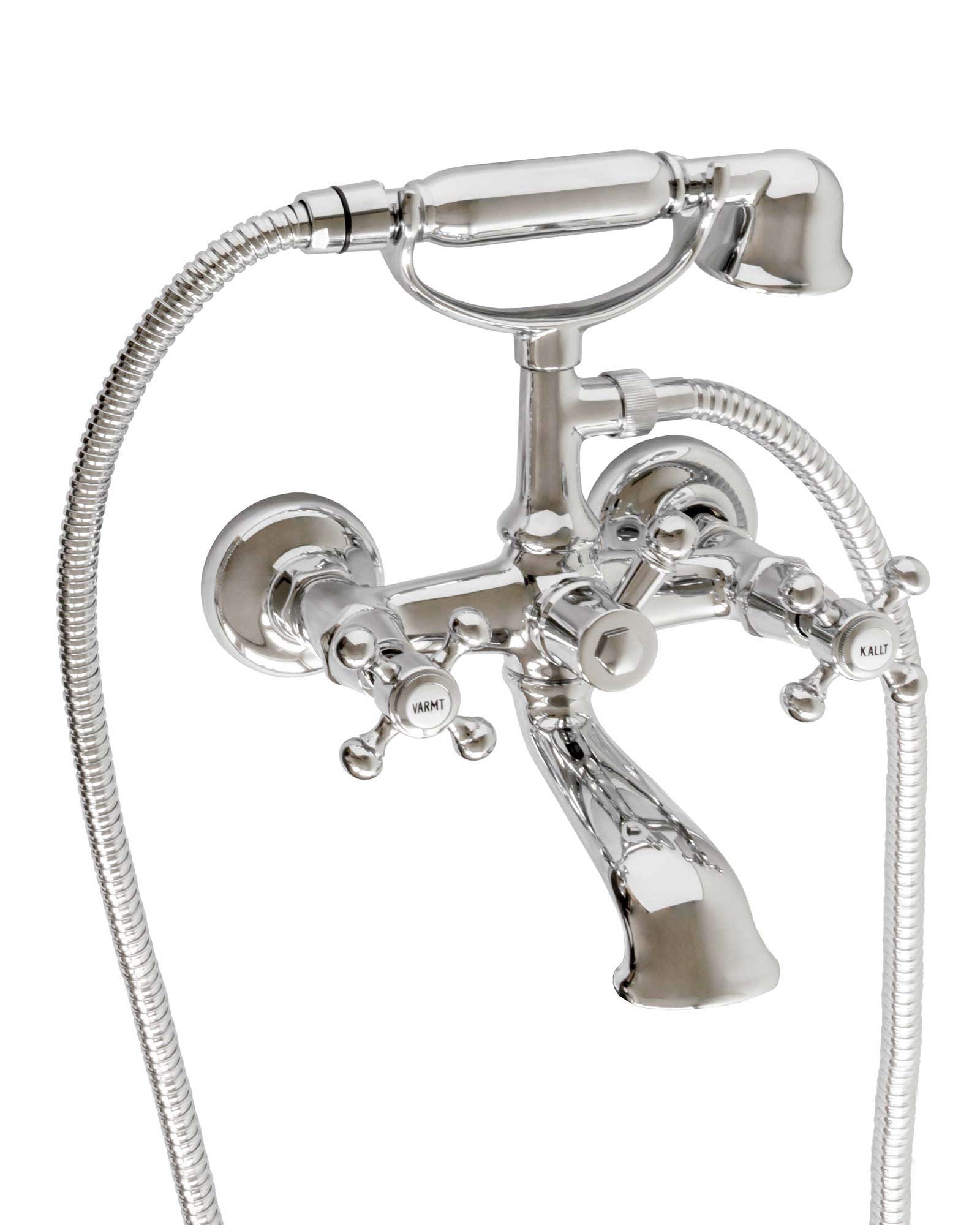 Badkarsblandare med handdusch - Kensington krom image
