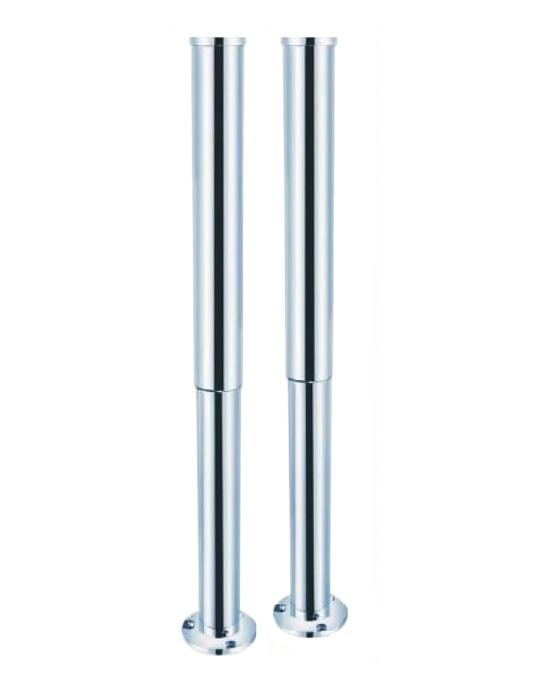 Telescopic Pipe Cover max 790 mm for Water Pipes - Chrome image