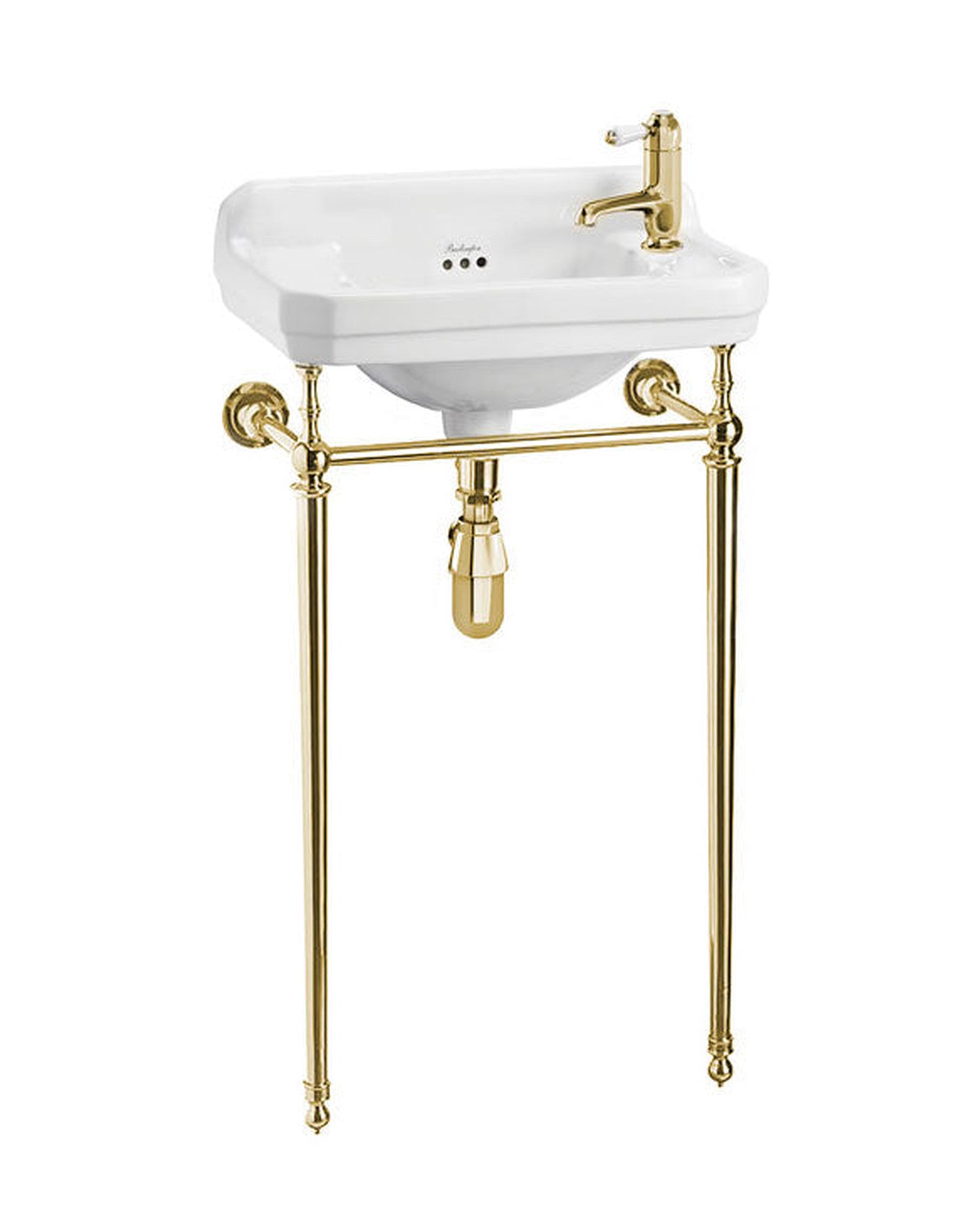 Bathroom Sink - Burlington Edwardian JR with Brass Washstand image