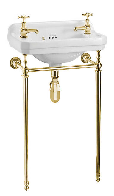 Bathroom Sink - Burlington Edwardian JR with Brass Washstand image